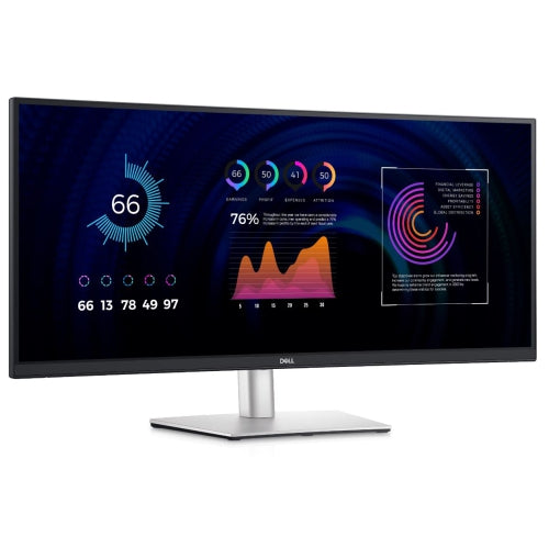 Refurbished (Excellent) Dell P3424WE Curved Monitor 34" WQHD 3440x1440 at 60Hz | USB-C | HDMI | DP | IPS | Open-Box | Like New with 1 Year Warranty open box