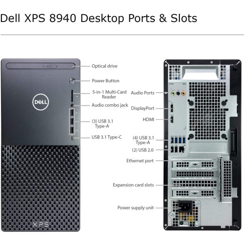 Dell XPS 8940 | Intel i7-10700 @ 2.90GHz | 16GB RAM | 1TB HD | WIN 10 Home |  open box